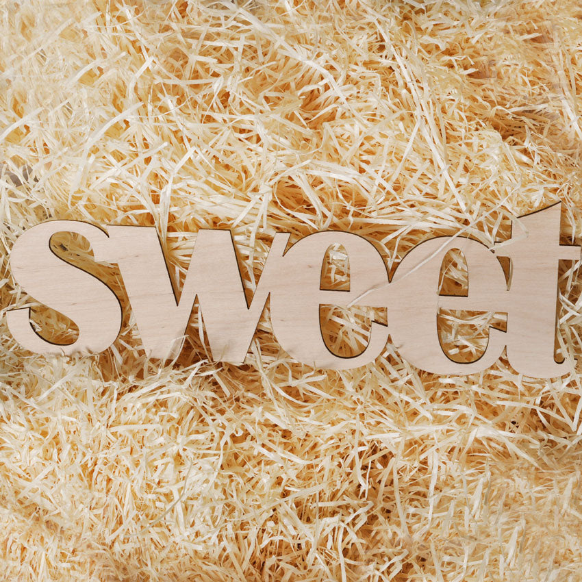 Дерев'яне слово "Sweet" W0075